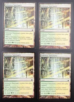Selesnya Sanctuary x4 LP ~ Ravnica ~ Magic the Gathering Ships w/Tracking - Image 1