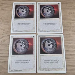 Magic the Gathering Revised Disenchant x 4 MTG White LP - Image 1