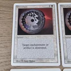 Magic the Gathering Revised Disenchant x 4 MTG White LP - Image 4