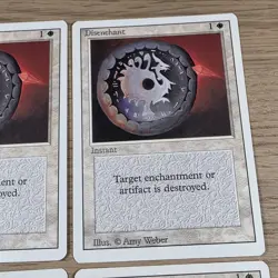 Magic the Gathering Revised Disenchant x 4 MTG White LP - Image 5