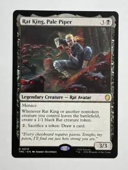 MTG Rat King, Pale Piper 19 R Commander Teenage Mutant Ninja Turtles - Image 1