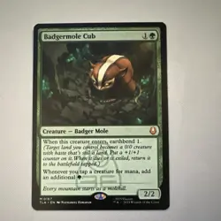 Wizards of the Coast Badgermole Cub Avatar Creature Green 2/2 #0167 2023 Regular - Image 1