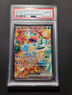 Keldeo EX 167/086 Sv: White Flare Illustration PSA 10 Rare Pokemon - Image 1
