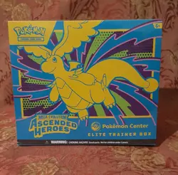 Pokemon TCG: Ascended Heroes Pokemon Center Elite Trainer Box ETB NEW ✅ TEAR 🔥 - Image 1