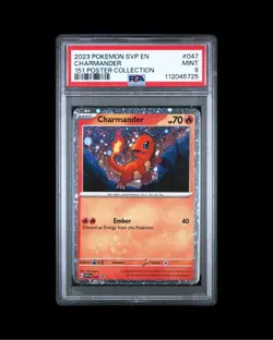 Pokemon SVP 047 - Black Star Promo Charmander Cosmos Holo - PSA 9 - Image 1