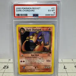 2000 Pokemon Team Rocket Dark Charizard #21 PSA 6 Non-Holo - Image 1