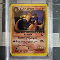 2000 Pokemon Team Rocket Dark Charizard #21 PSA 6 Non-Holo - Image 4