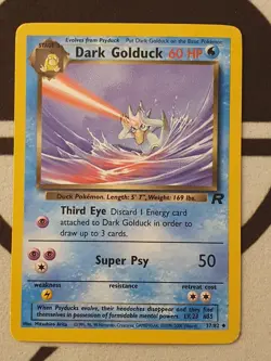 Pokemon Karte Dunkles Entoron 37/82 Team Rocket Set Pokemon Dark Golduck - Image 2