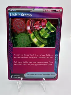 Unfair Stamp 165/167 - Ace Spec Rare - Twilight Masquerade - Pokemon TCG - Image 1
