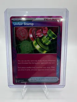 Unfair Stamp 165/167 - Ace Spec Rare - Twilight Masquerade - Pokemon TCG - Image 3