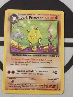 Pokemon Karte Dunkles Rasaff 43/82 Team Rocket Set Pokemon Dark Primeape - Image 2