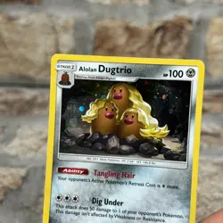 Pokemon Alolan Dugtrio Cosmos Holo Rare 87/149 – Sun & Moon 2017 – Near Mint - Image 2