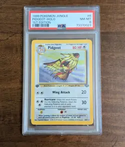 Pokemon PSA 8 Mint 1st Edition Jungle Holo Pidgeot 8/64 - Image 1