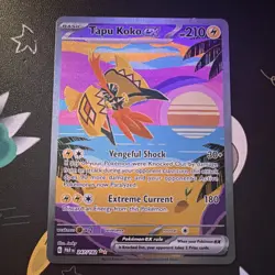 Pokemon Tapu Koko EX Illustration Rare Holo 247/182 SV04 Paradox Rift 210 HP - Image 1
