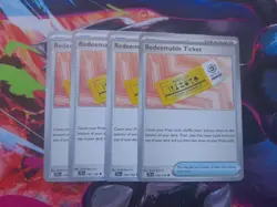 [4x Playset] Redeemable Ticket 156/159 - SV09: Journey Together - Pokemon TCG - Image 1
