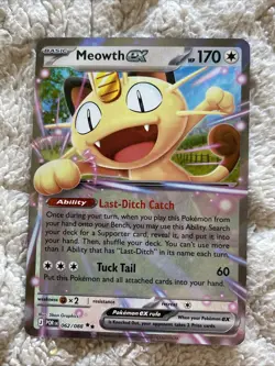 Pokemon Perfect Order Meowth EX 062/088 Double Rare Halo NM - Image 1