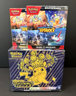 Pokemon TCG: Surging Sparks Elite Trainer Box ETB + 2 Booster Bundles 190289 - Image 1