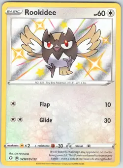 Rookidee SV101/SV122 Rare Shiny Shining Fates Shiny Vault Pokemon NM - Image 1