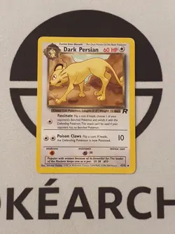 Pokemon Karte Dunkles Snobilikat 42/82 Team Rocket Set Pokemon Dark Persian - Image 1