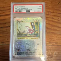 PSA 2 Pokemon Rattata 89/110 Legendary Collection Reverse Holo Common 2002 - Image 1