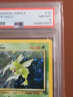 1999 Pokemon Jungle Scyther #10 Holo PSA 8 - Image 3