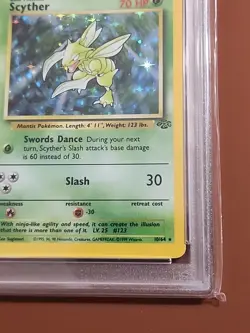 1999 Pokemon Jungle Scyther #10 Holo PSA 8 - Image 5