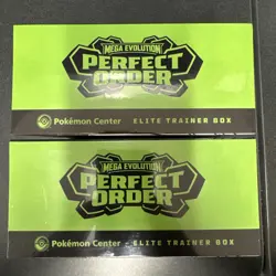 X2 Pokemon TCG Perfect Order Pokemon Center Elite Trainer Box ETB IN-HAND - Image 5