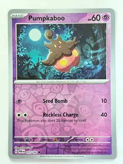 Pumpkaboo 077/182 Reverse Holo Common Paradox Rift Pokemon Pack Fresh Near Mint - Image 1