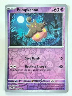 Pumpkaboo 077/182 Reverse Holo Common Paradox Rift Pokemon Pack Fresh Near Mint - Image 5