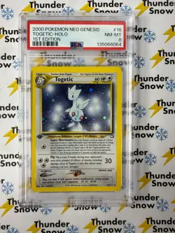 Togetic Holo #16 1st Edition 2000 Pokemon Neo Genesis PSA 8 - Image 1
