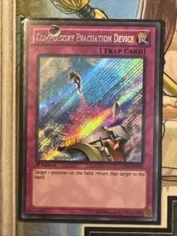 Compulsory Evacuation Device LCJW-EN295 1st ED Secret Rare LP - Image 1