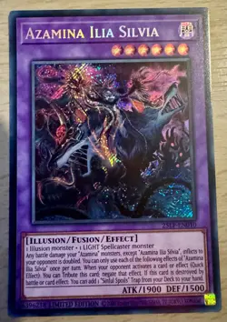 Yu-Gi-Oh! TCG Azamina Ilia Silvia 25LP-EN010 Secret Rare WC2025 - Image 1