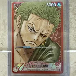 One Piece CCG Roronoa Zoro (001)( Parallel) Alternate Art Foil Romance Dawn - Image 1
