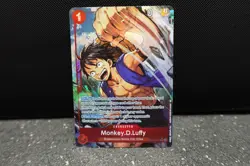 Monkey D. Luffy OP14-013 SR Alt Art Azure Seas Seven Secret Rare Foil One Piece - Image 1