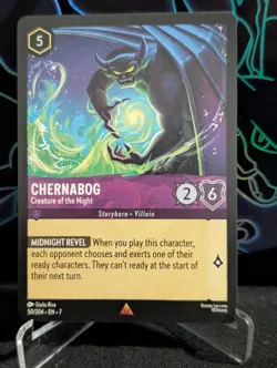 Disney Lorcana Archazia's Island 50/204 Chernabog Rare NM Regular - Image 1