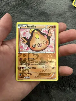 Pokemon Stunfisk RC12/ RC25 Reverse Holo Legendary Treasures Radiant ERRORU - Image 1