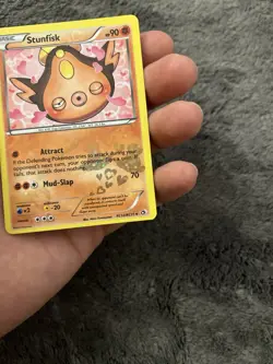 Pokemon Stunfisk RC12/ RC25 Reverse Holo Legendary Treasures Radiant ERRORU - Image 3