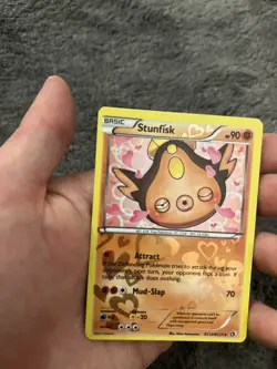 Pokemon Stunfisk RC12/ RC25 Reverse Holo Legendary Treasures Radiant ERRORU - Image 4