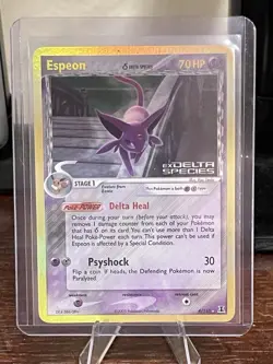 Pokemon Espeon EX Delta Species 4/113 Holo Rare Reverse Holo 70HP English - Image 1