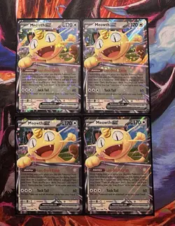 4x Meowth EX 62/88 : Double Rare - Perfect Order (POR) Pokemon TCG English - Image 1