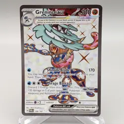 Greninja EX 198/167 Full Art Twilight Masquerade Pokemon TCG Lightly Played LP - Image 1