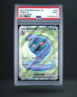 Pokemon Sv: Scarlet & Violet 151 Arbok ex Ultra Rare Holo 185/165 PSA 9 - Image 1