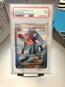 2012 POKEMON B&W BOUNDARIES CROSSED #149 FULL ART/SKYLA PSA 7 - Image 1