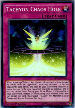 Tachyon Chaos Hole - 1st Edition - MP15-EN040 - Super Rare (NM) - Yugioh - Image 1