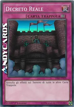 DECRETO REALE • (Royal Decree) • Super R • THSF IT058 • 1Ed • Yugioh! ANDYCARDS - Image 1
