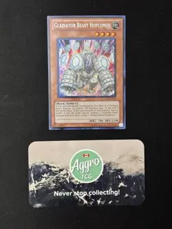 Gladiator Beast Hoplomus - LCGX-EN239 Yugioh Secret Rare Unlimited Near Mint NM - Image 1