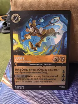Disney Lorcana Goofy Galumphing Gumshoe 24/204 Whispers in the Well Cold Foil - Image 1