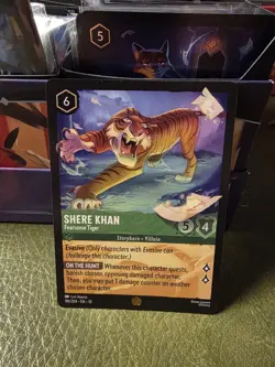 Shere Khan - Fearsome Tiger 88/204 Disney Lorcana Whispers in the Well LEGENDARY - Image 1