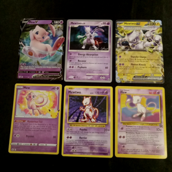 Mew Mewtwo 6 Card Lot Holo Pokemon TCG ex V Promo Darkness Ablaze Evolutions - Image 2