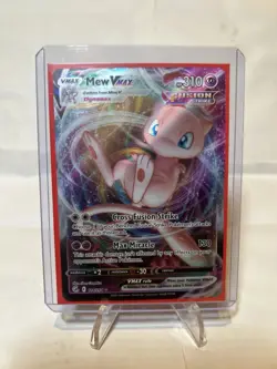 Pokemon Mew VMAX Fusion Strike Ultra Rare Holo Full Art Card 114/264 VMAX - Image 1